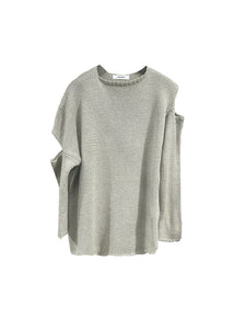 Sulvam - Slash Over Knit - AW25 - BEIGE